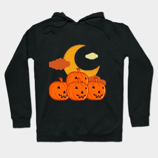 Rising Moon Pumpkin Hoodie